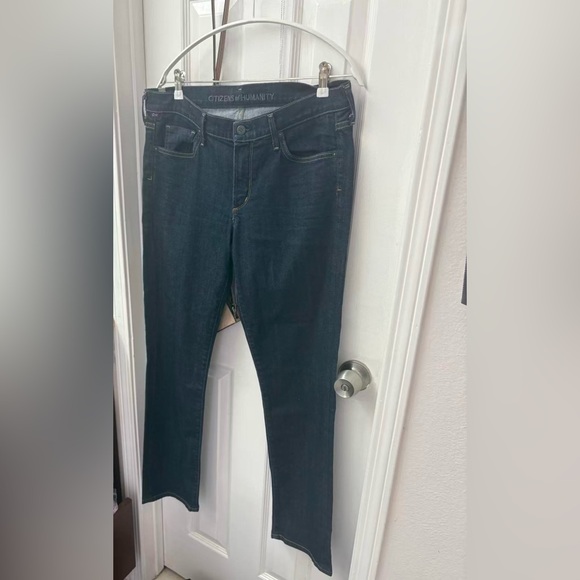 Citizens Of Humanity LA ‘Ava’ Low Rise Straight‎ Leg Sz 32 Dark Wash - Picture 15 of 15